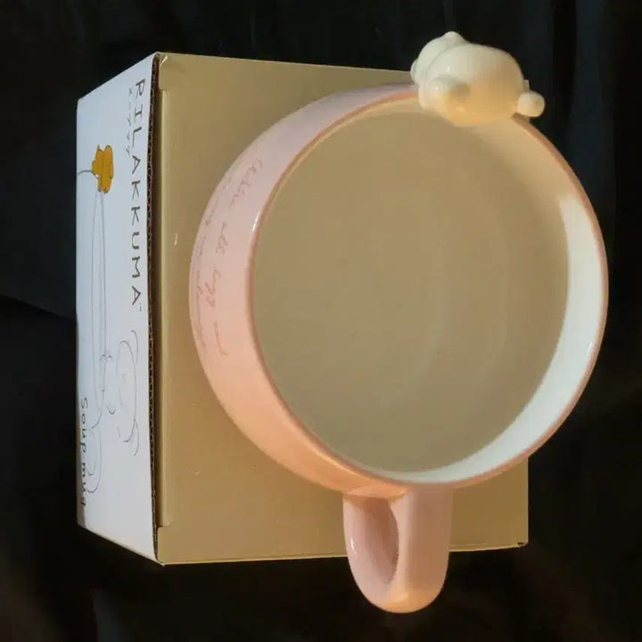 [BUNJANG] Rilakkuma Pink Soup Cup / (새상품) 코리락쿠마 핑크 스프컵