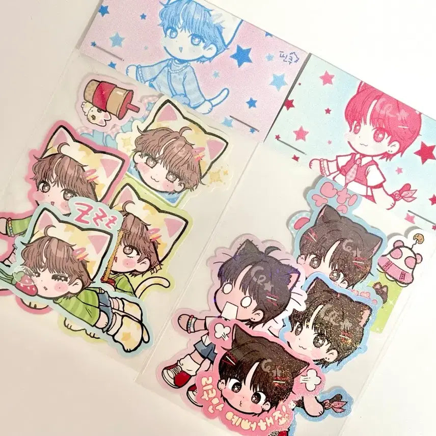 [BUNJANG] NCT WISH Yushi Riku Unofficial Sticker Bundle Set / 엔시티위시 유우시 리쿠 비공굿 스티커 일괄