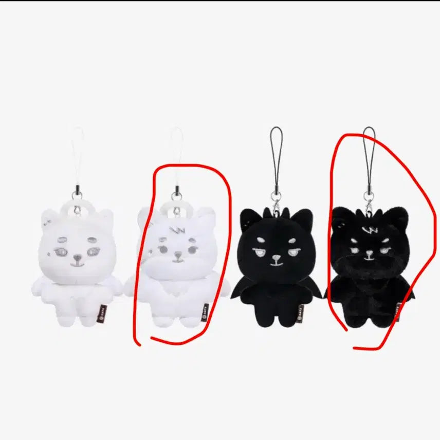 [BUNJANG] Young K Secret Keyring Doll Bundle Set (Angel K, Devil K) / 영케이 시크릿 키링 인형 일괄양도(쁘케 천사 악마)
