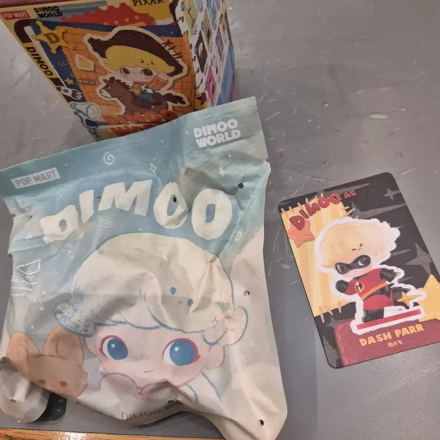[BUNJANG] Dimoo Pixar Collaboration "Dash" Figure (Sealed) / 미개봉,거의 반값)) 디무 픽사 콜라보 피규어 대쉬 파