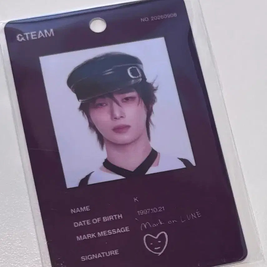 [BUNJANG] &amp;team K Mark On Me Popup ID Card / 앤팀 &amp;team 마크온미 팝업 케이 K 아이디카드