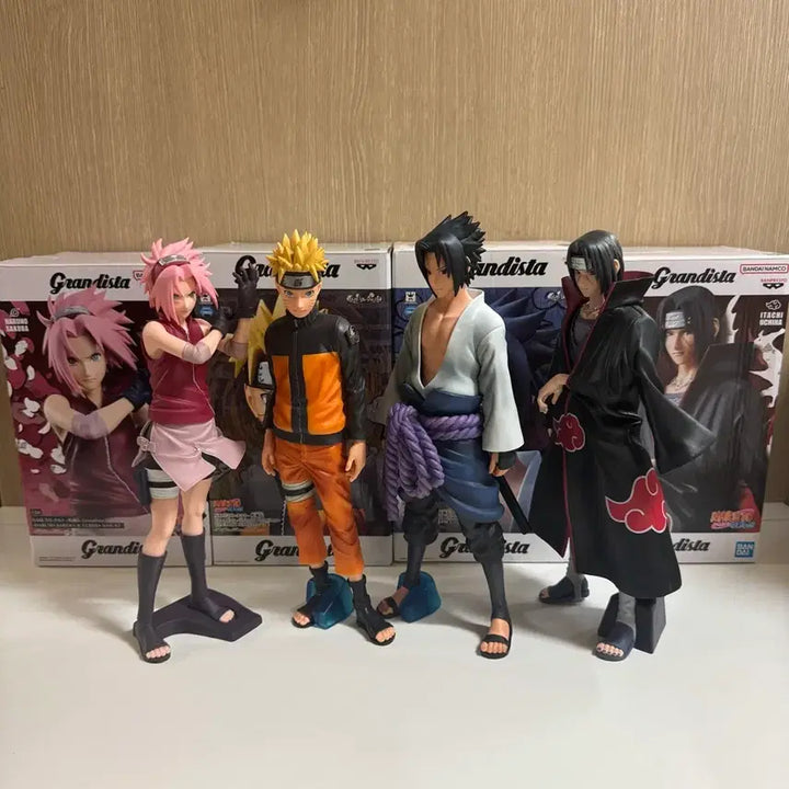 [BUNJANG] Naruto Grandista Figures Bundle Set (Naruto, Sasuke, Sakura, Itachi) / [택포 11.5]나루토 그란디스타 피규어 4종일괄 (나루토, 사스케, 사쿠라, 이타치)