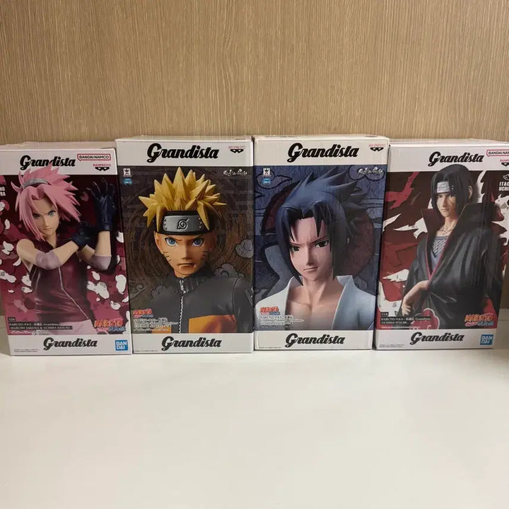 [BUNJANG] Naruto Grandista Figures Bundle Set (Naruto, Sasuke, Sakura, Itachi) / [택포 11.5]나루토 그란디스타 피규어 4종일괄 (나루토, 사스케, 사쿠라, 이타치)