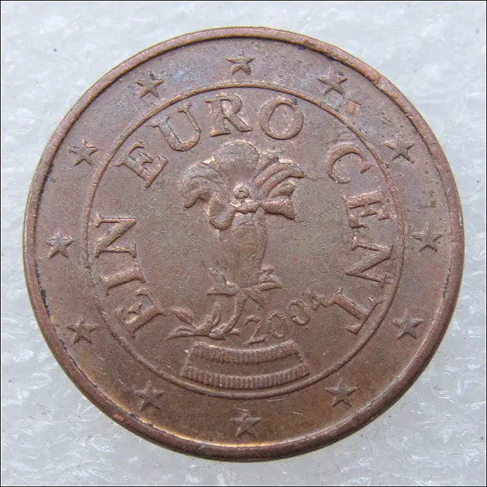 [BUNJANG] Austria 2004 1 Euro Cent Coin - Die Chip Error / 오스트리아 2004년 1유로센트 [다이칩 에러] (2693) [동전, 외국주화]