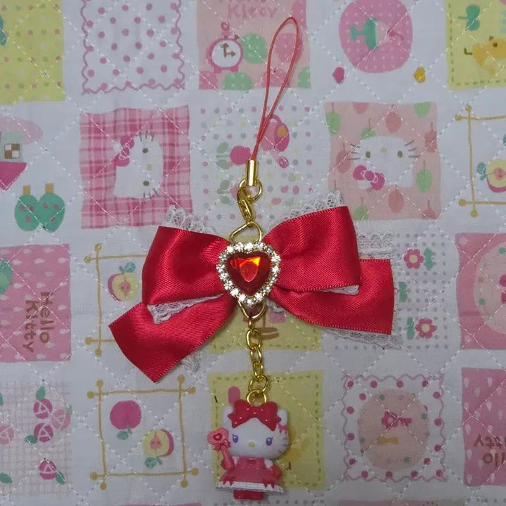 [BUNJANG] Hello Kitty Red Keyring / 헬로키티 레드 키링