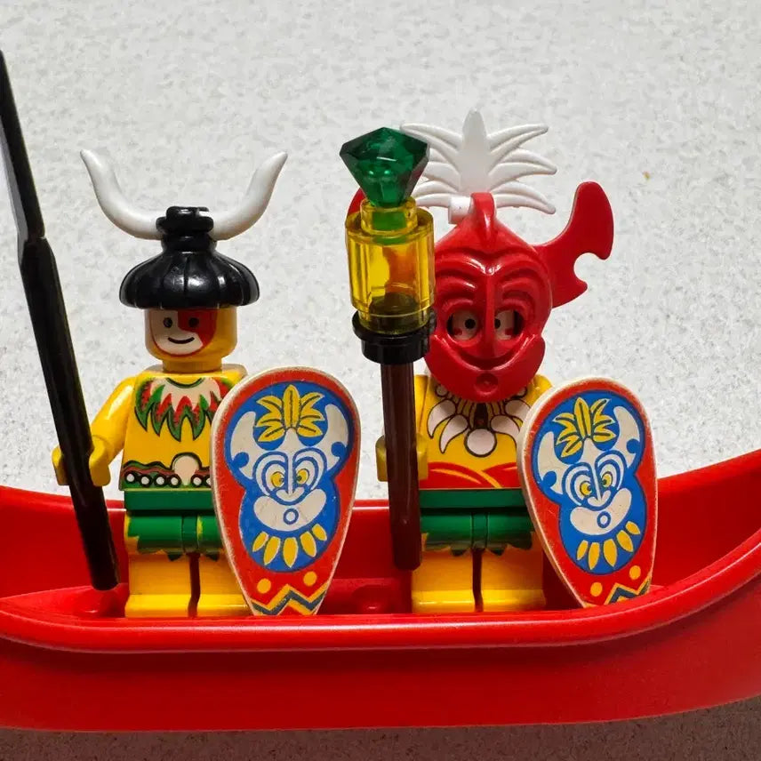 [BUNJANG] LEGO Kakawaki Native Figure Canoe Set / 올드레고 카카와키 원주민 피규어 카누세트