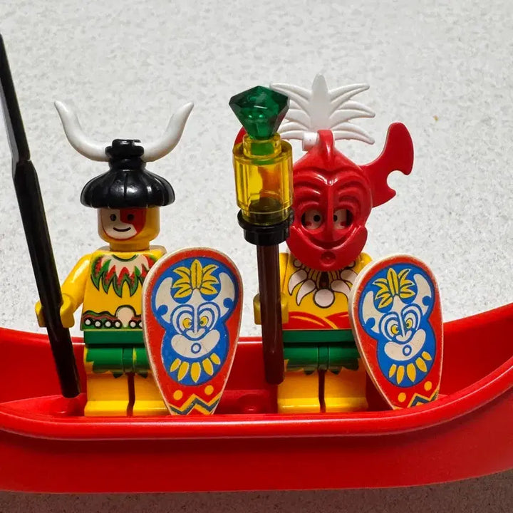 [BUNJANG] LEGO Kakawaki Native Figure Canoe Set / 올드레고 카카와키 원주민 피규어 카누세트