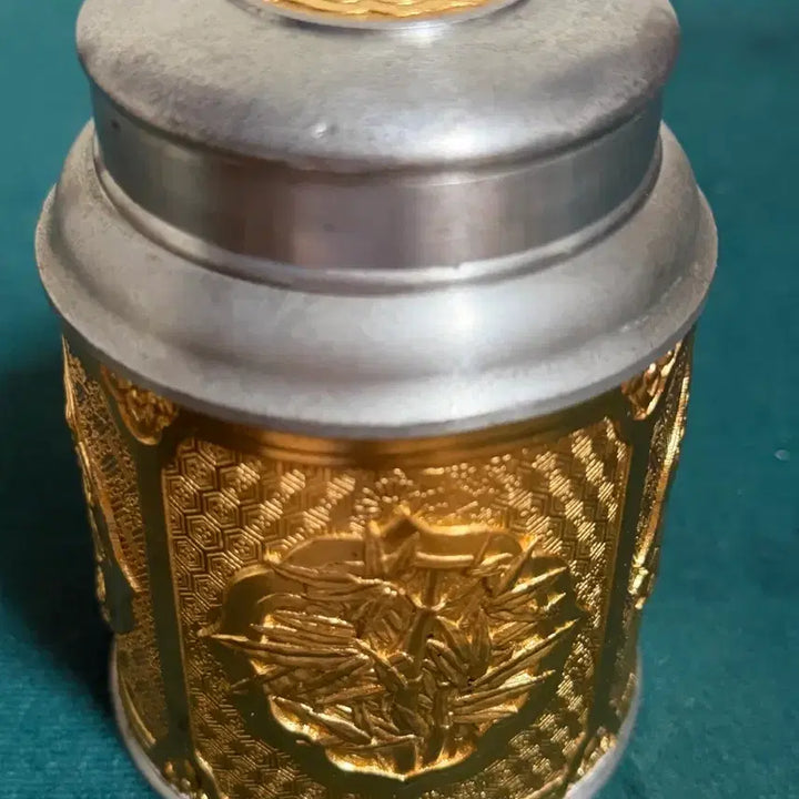 [BUNJANG] Tumasek Gilt Pewter Tea Caddy (Small) / tumasek 투마섹 주석 금장 차통 찻통