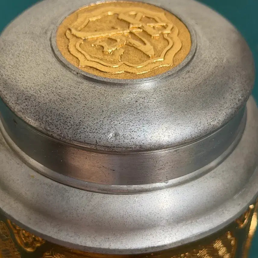 [BUNJANG] Tumasek Gilt Pewter Tea Caddy (Small) / tumasek 투마섹 주석 금장 차통 찻통