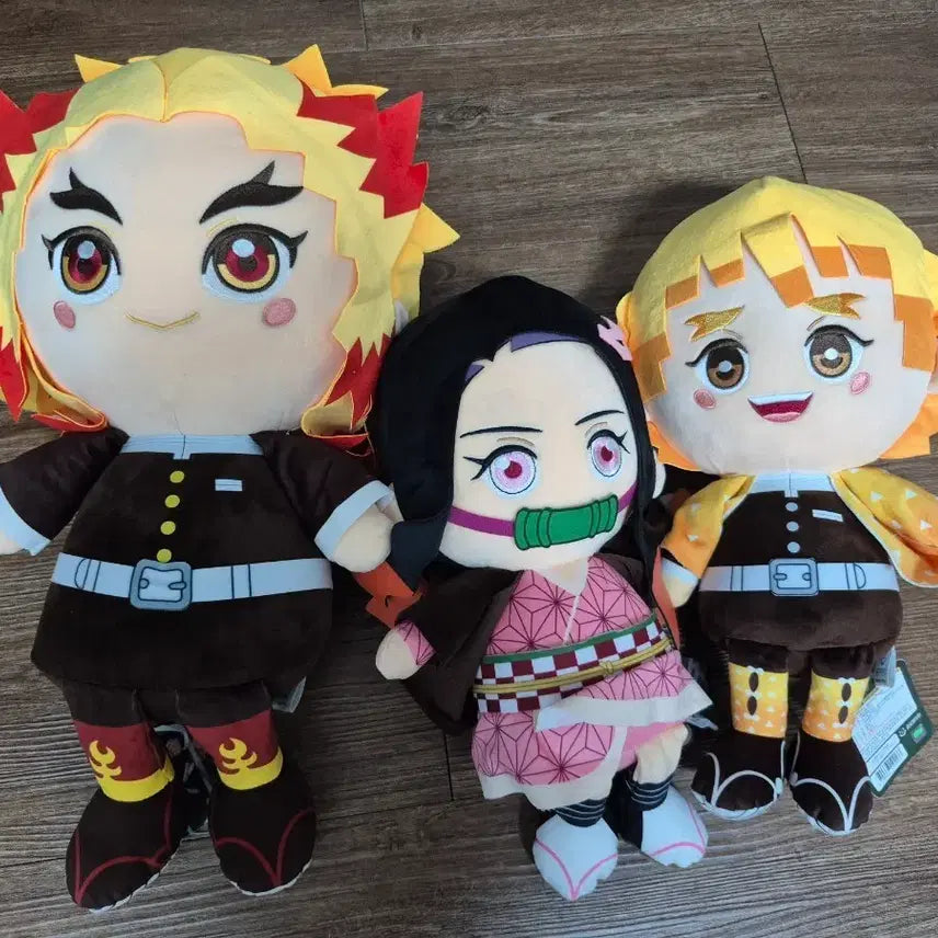 [BUNJANG] Demon Slayer 3-Character Plushie Set / 귀멸의칼날인형 3종 세트