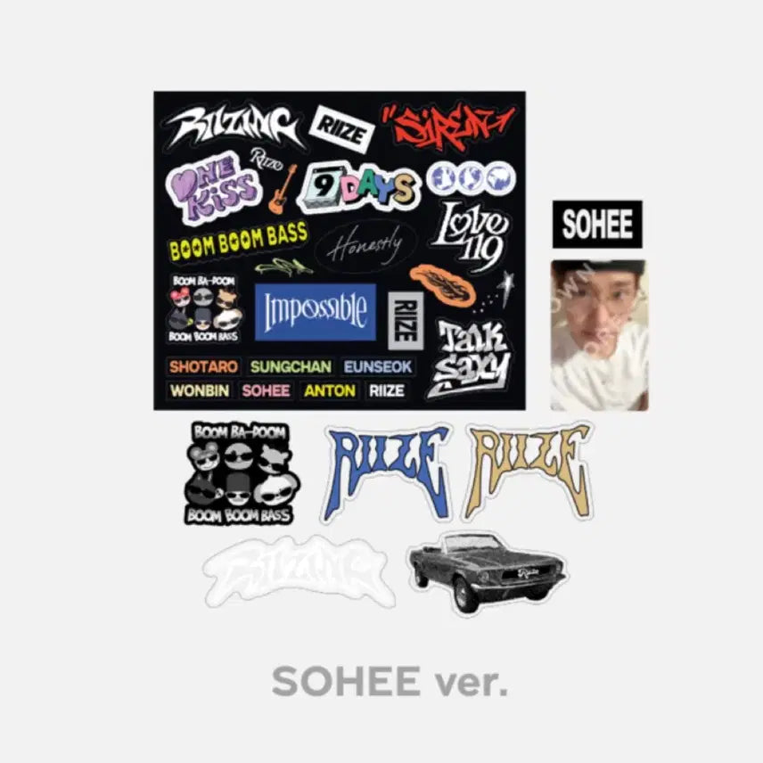 [BUNJANG] RIIZE Removable Deco Sticker Set (Sohee) / 라이즈 리무버블 데코스티커 SET (소희)