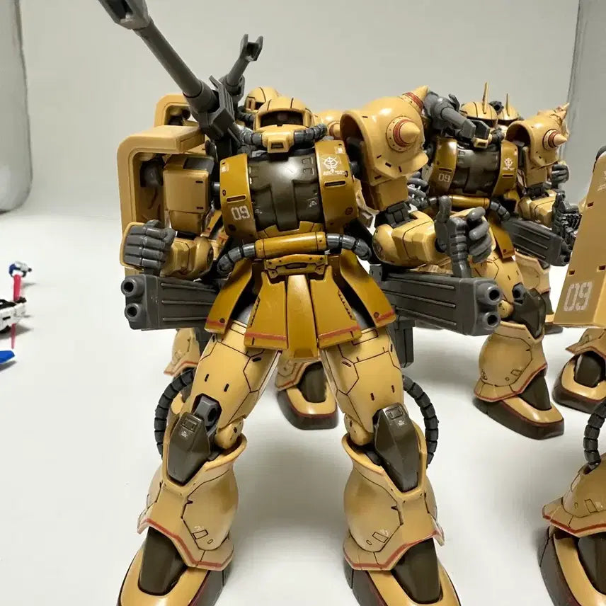 [BUNJANG] Bandai HG Zaku Half Cannon (Assembled) Bundle Set / 가조립 일괄 7기 반다이 HG 자쿠 하프 캐논 일괄. 건프라