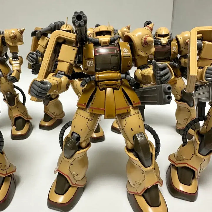 [BUNJANG] Bandai HG Zaku Half Cannon (Assembled) Bundle Set / 가조립 일괄 7기 반다이 HG 자쿠 하프 캐논 일괄. 건프라