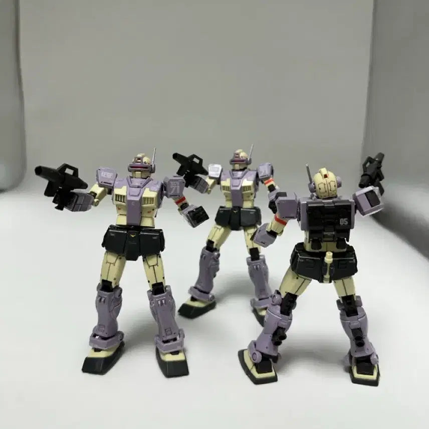 [BUNJANG] Bandai HG The Origin Jim Intercept Squad Model Kit Set / 가조립 3기 일괄 반다이 HG 디 오리진 짐 인터셉트 소대. 건프라