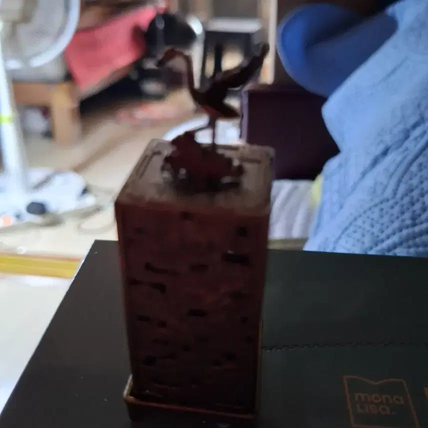 [BUNJANG] Square Brass Incense Burner with Traditional Pattern and Ebony Wood / 사각 황동 향로  전통문양 흑단향로