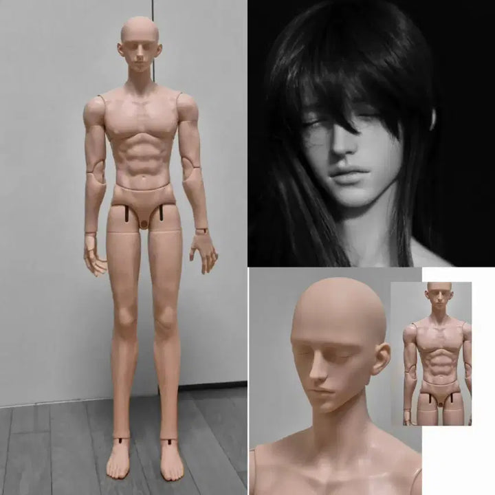 [BUNJANG] UFDOLL 75cm Tan Body &amp; ATS Sloth Head - BJD / 구관인형 bjd 75 남아 탠 본체 ufdoll 75 바디 헤드 본체