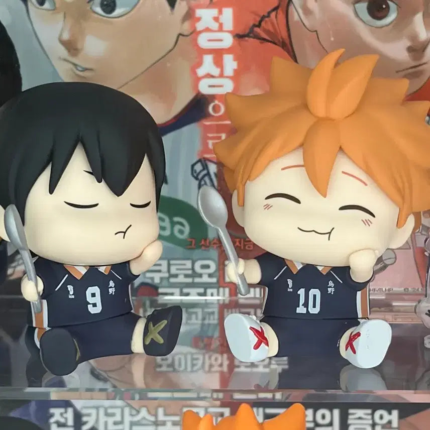 [BUNJANG] Haikyu!! Hinata Kageyama Acrylic Stand Set / 하이큐 해피 피규어 히나타 카게야마 일괄판매