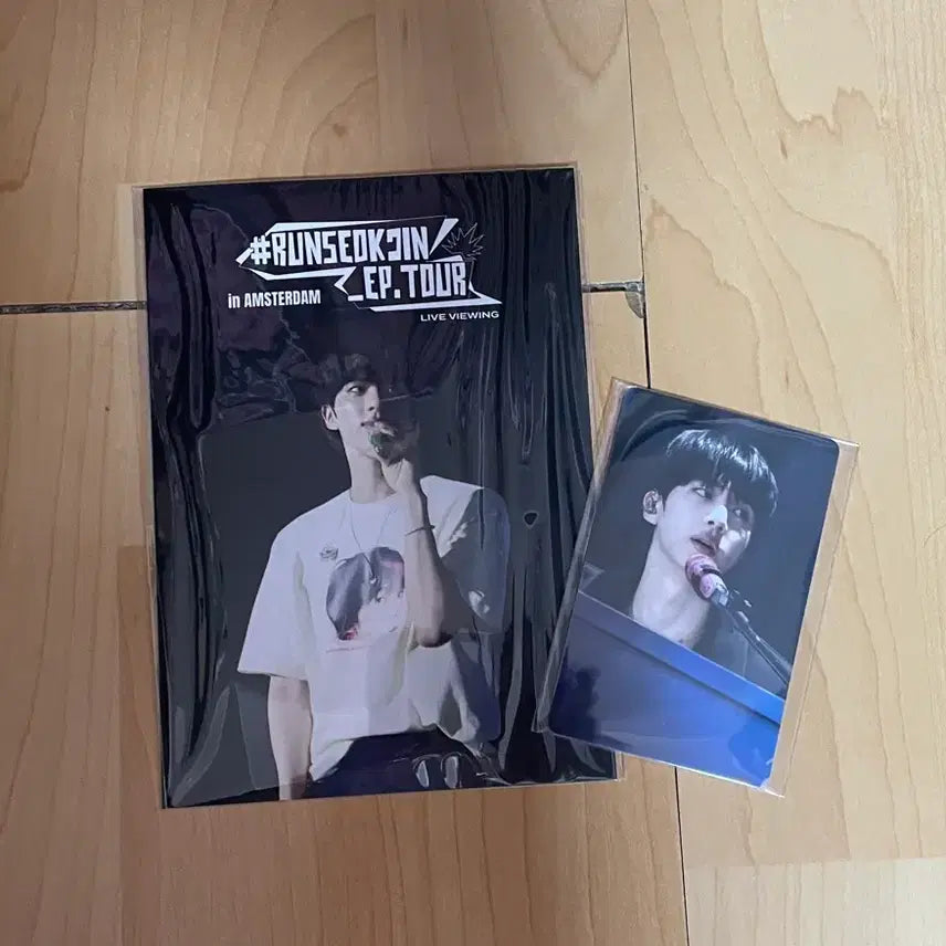 [BUNJANG] BTS Jin Amsterdam Live Viewing Postcard + Photocard / BTS 방탄 진 JIN 런석진 암스테르담 라이브뷰잉 엽서+포카