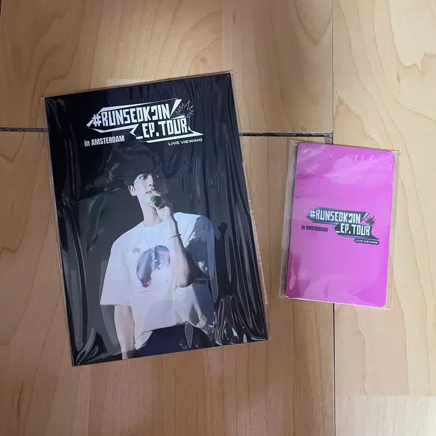 [BUNJANG] BTS Jin Amsterdam Live Viewing Postcard + Photocard / BTS 방탄 진 JIN 런석진 암스테르담 라이브뷰잉 엽서+포카