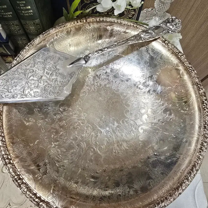 [BUNJANG] Sheffield Vintage Silver Plate Compote / 영국 쉐필드 빈티지 실버 플레이트 컴포트