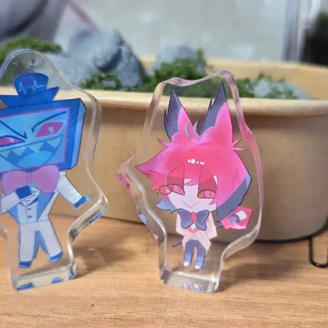 [BUNJANG] Hazbin Hotel Alastor Vox Acrylic Charm Bundle Set / 해즈빈호텔 복스 알래스터 아크릴 코롯토 일괄