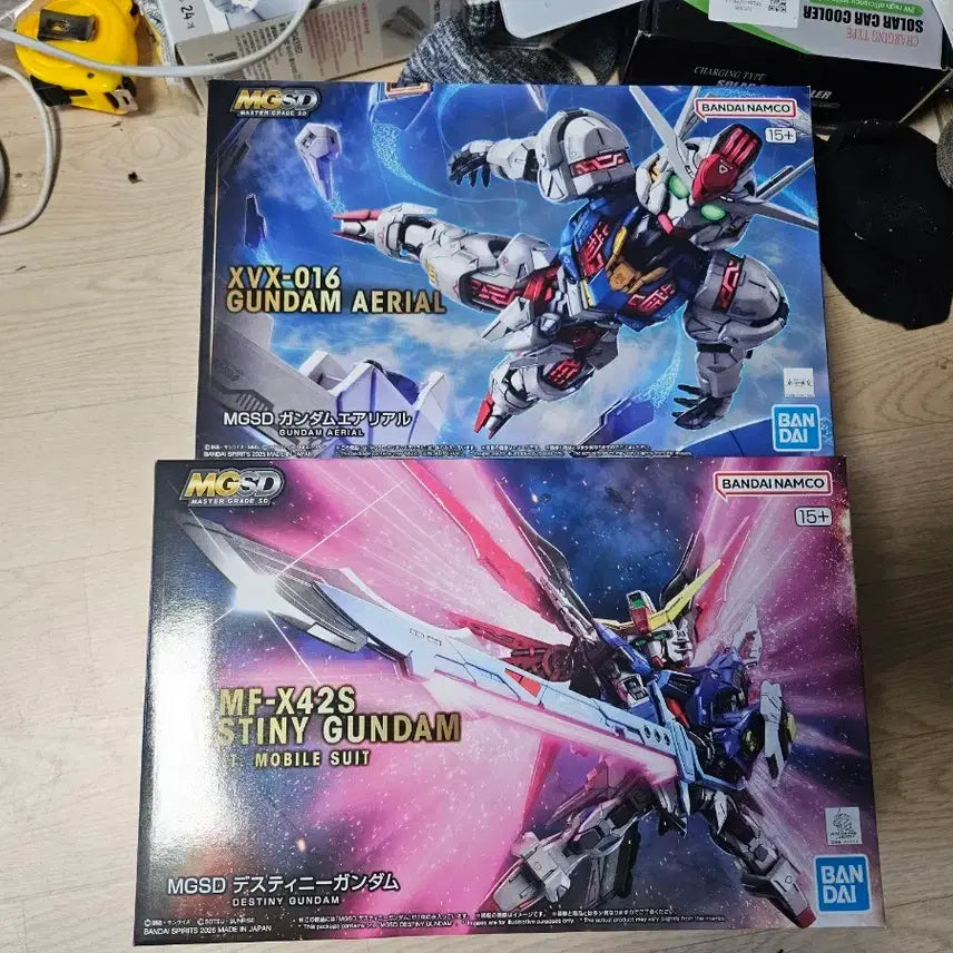 [BUNJANG] MGSD Gundam Aerial &amp; Destiny Gundam Bundle Set / MGSD 건담 에어리얼 XVX-016 &amp; MGSD 데스티니 건담 MF-X42S 일괄판매 택포