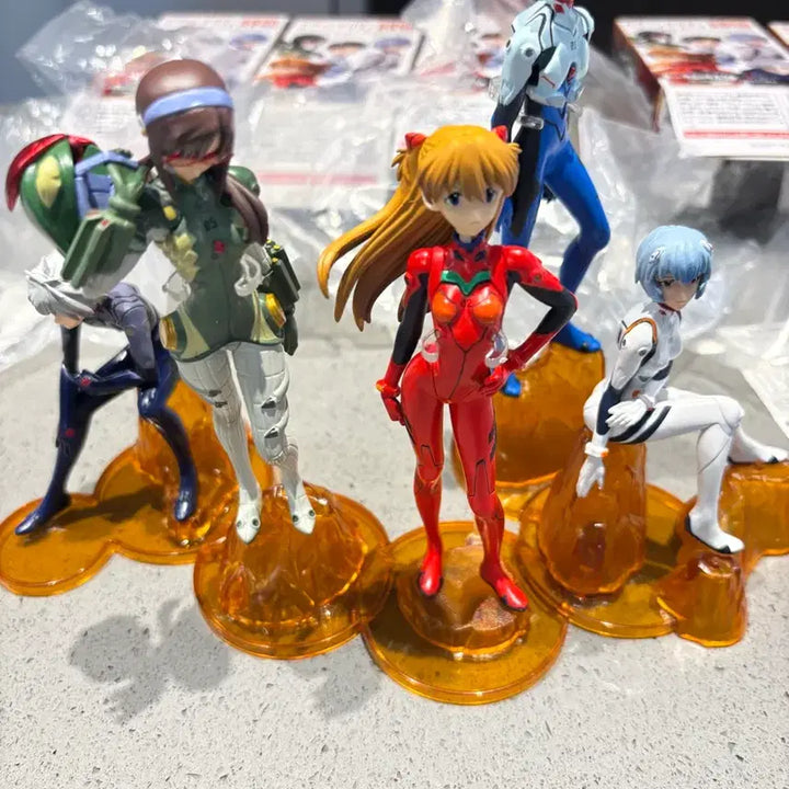[BUNJANG] Evangelion Portrait Stand Set (Full Box, Opened) / 에반게리온 풀박스 포트레이트 대좌세트 단순 전시 개봉