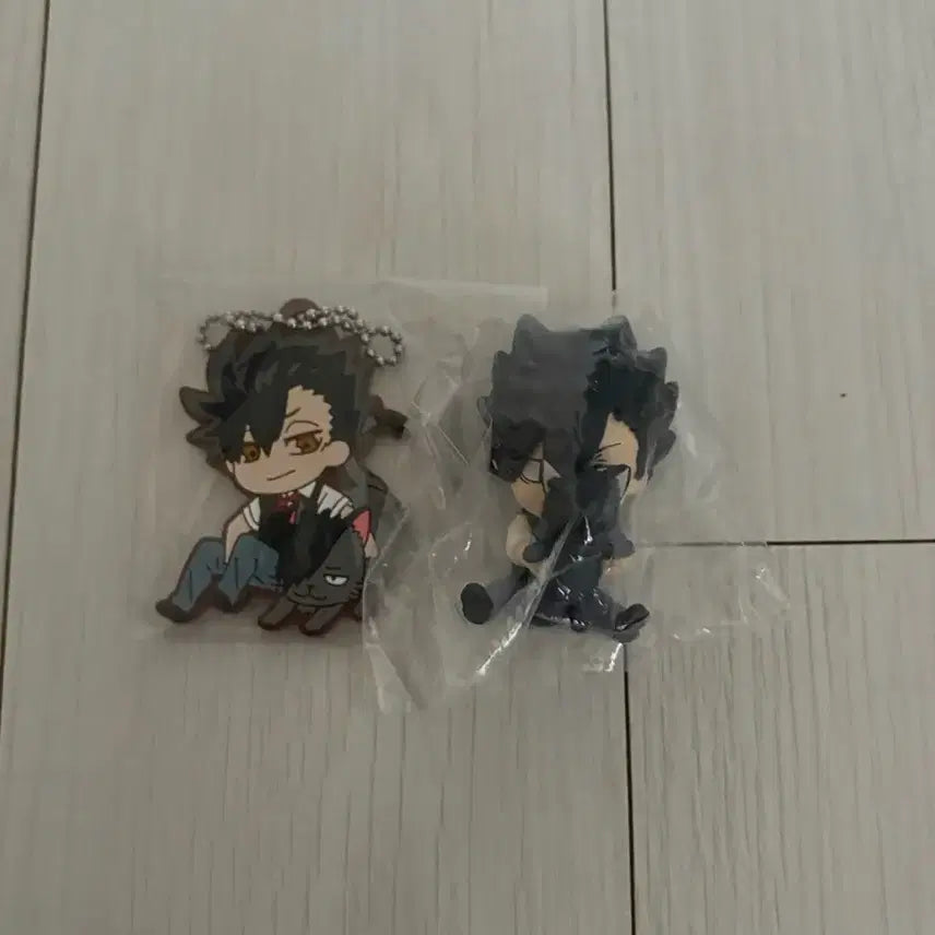 [BUNJANG] Haikyuu!! Kuroo School Uniform KuroNyan Rubber Strap Keychain Bundle Set / 일괄)하이큐 쿠로오 교복 쿠로냥 러버스트랩 키링, 숨바꼭질 가챠 굿즈