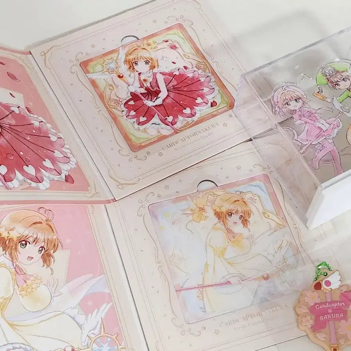 [BUNJANG] Cardcaptor Sakura Clear Card Arc Acrylic Coaster &amp; Standee Bundle Set / 카드캡터 사쿠라 클리어카드편 굿즈 일괄판매
