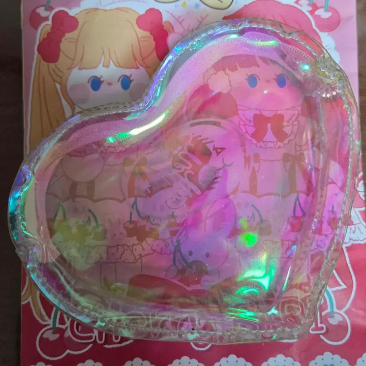 [BUNJANG] Vintage Neon Moon Hologram Pouch / 고전 네온문 파우치 홀로그램 파우치 고전문구 빈티지파우치