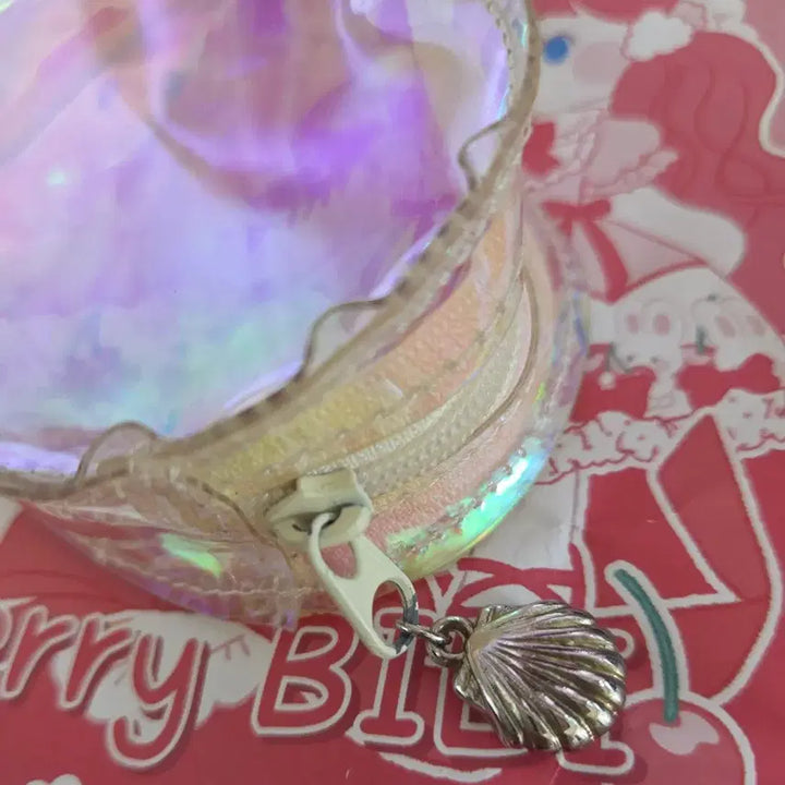[BUNJANG] Vintage Neon Moon Hologram Pouch / 고전 네온문 파우치 홀로그램 파우치 고전문구 빈티지파우치