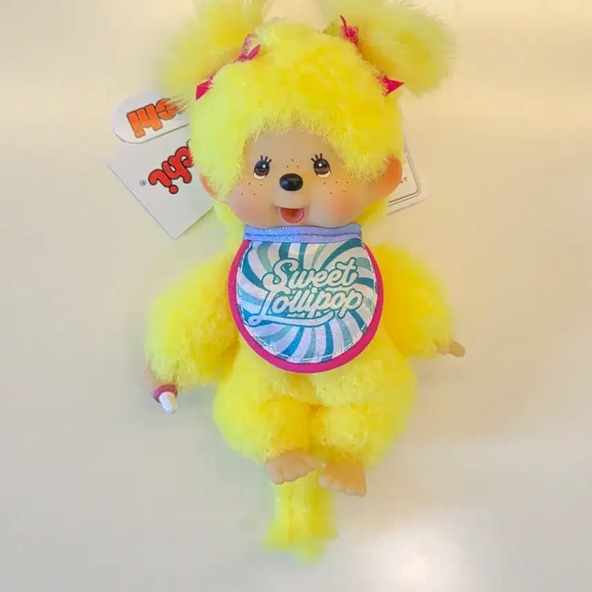 [BUNJANG] Switrollypop Monchhichi Yellow / 정품)스위트롤리팝 몬치치 노랑