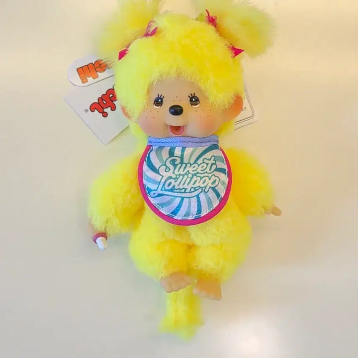 [BUNJANG] Switrollypop Monchhichi Yellow / 정품)스위트롤리팝 몬치치 노랑