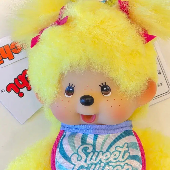 [BUNJANG] Switrollypop Monchhichi Yellow / 정품)스위트롤리팝 몬치치 노랑