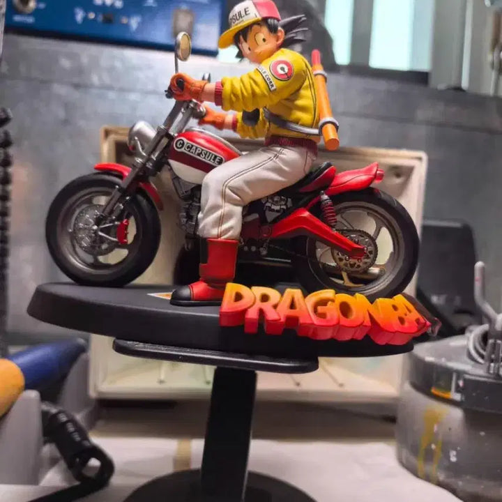 [BUNJANG] Laofu Studio Son Goku Motorcycle Resin Statue / 드래곤볼 레진) laofu studio 손오공 오토바이(추석연휴 후 배송 가능)
