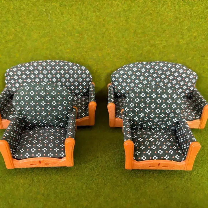 [BUNJANG] Sylvanian Families Old Sofa Set 4 Types / 실바니안 올드 가구 쇼파 4종