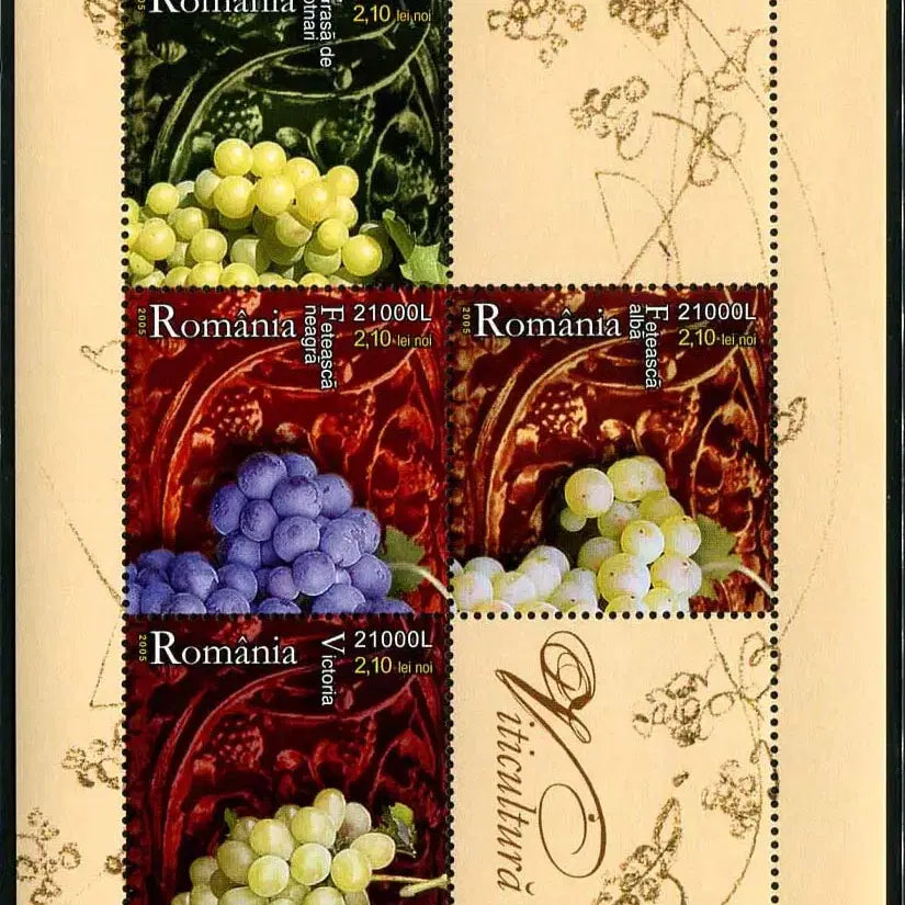 [BUNJANG] BKstamp Romania Grape Sheet (2005) / [BKstamp외국우표] 루마니아 포도 시트(2005년)