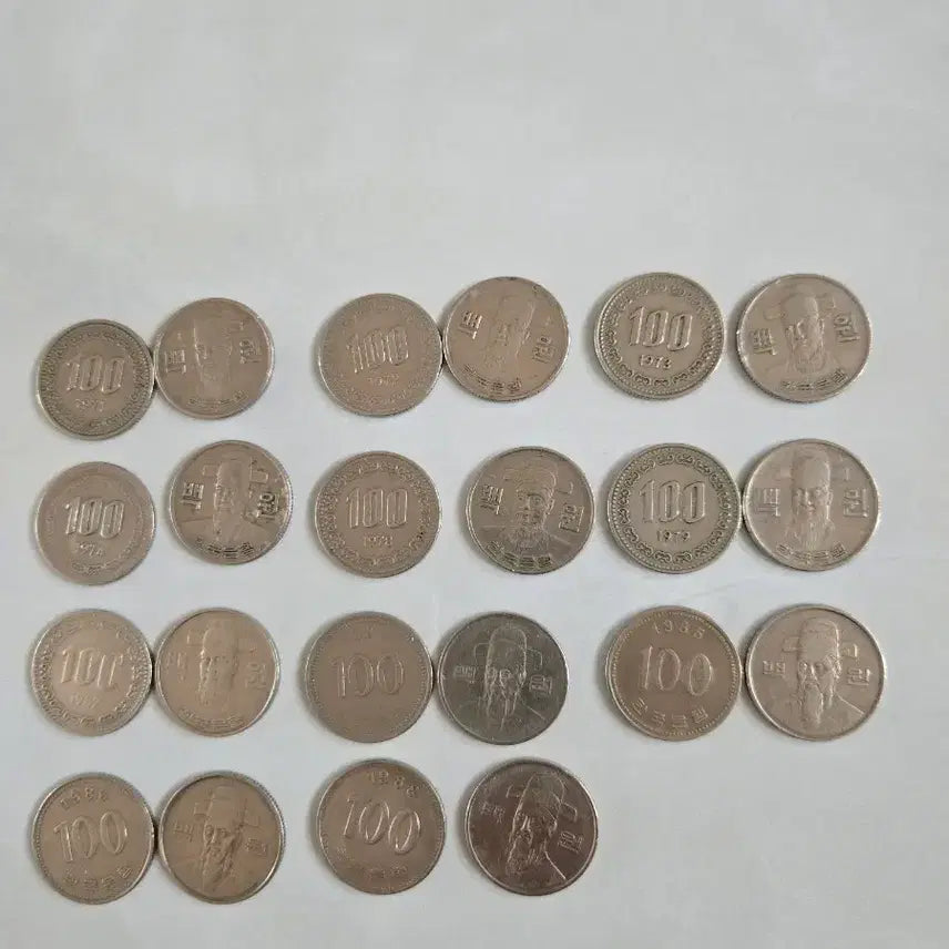 [BUNJANG] Special Year Cupronickel Coin Set (1972-1988) / 특년도백동전