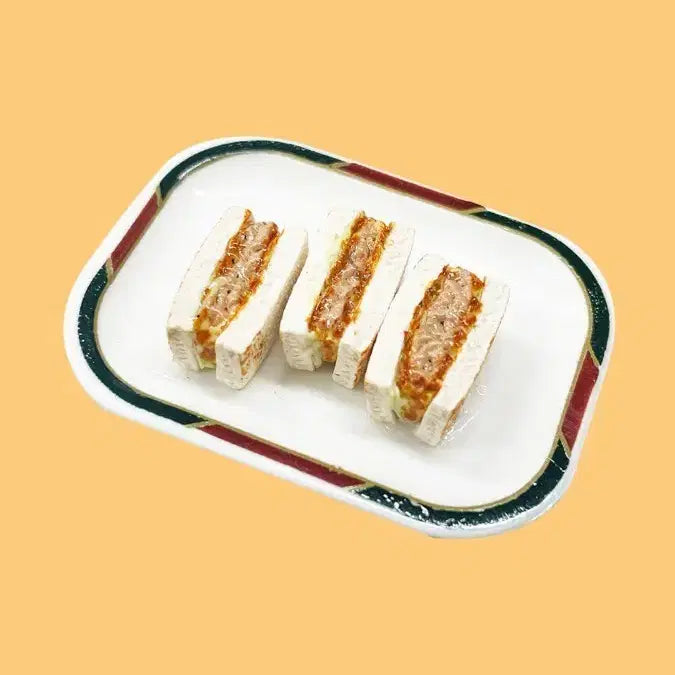 [BUNJANG] German Cutlet Sandwich Miniature - Dream Capsule Gacha Exclusive / 저먼 커틀릿 샌드 단품 가츠산도 일본 드림캡슐 한정 가챠 콘파루 미니어쳐 미니츄어 컬렉션 컴팔 1/12 인형 넨도로이드 호환 소품 레인보우 가챠