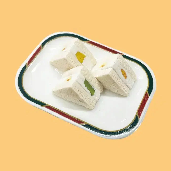 [BUNJANG] Komparu x Dream Capsule Fruit Sandwich Miniature (1/12 Scale) / 과일 샌드위치 단품 후르츠 산도 일본 드림캡슐 한정 가챠 콘파루 미니어쳐 미니츄어 컬렉션 컴팔 1/12 인형 넨도로이드 호환 소품 레인보우 가챠