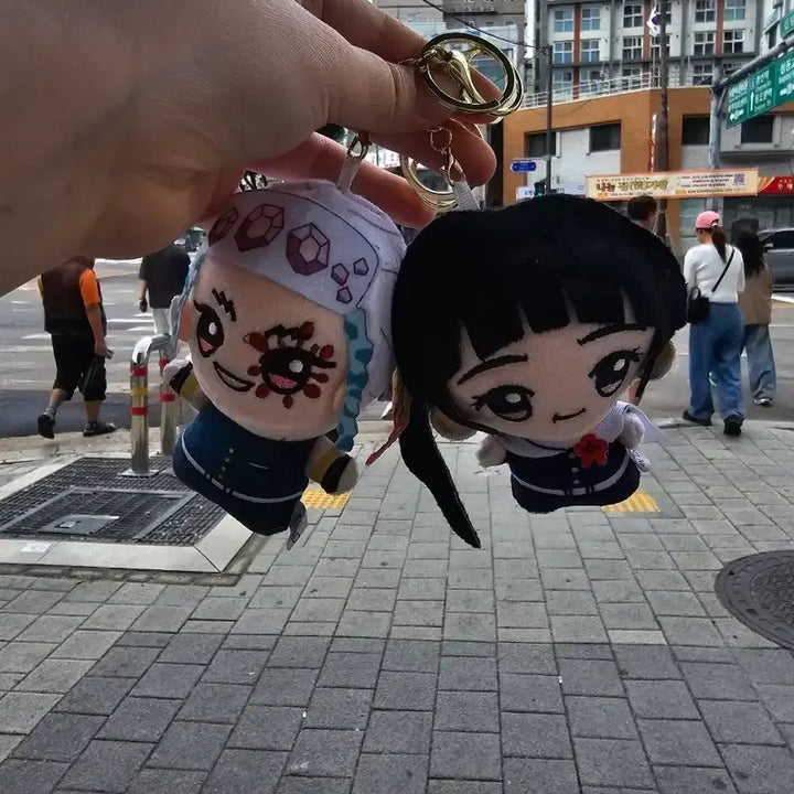 [BUNJANG] Demon Slayer Tengen &amp; Kanawo Character Plush Set / 귀멸의 칼날 텐겐, 카나오 인형 (일괄)