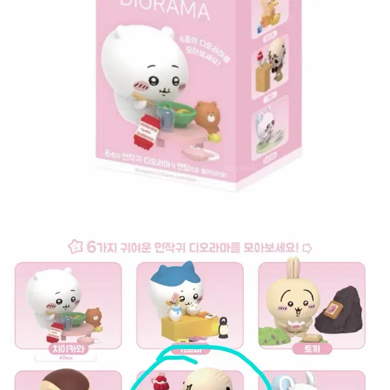 [BUNJANG] Chiikawa Raccho Diorama Figure / 치이카와 랏코 디오라마 피규어