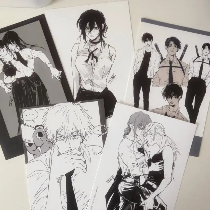 [BUNJANG] Chainsaw Man Postcard Paper Goods / 체인소맨 엽서 지류 굿즈
