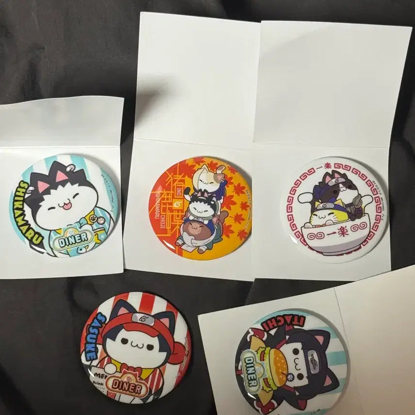 [BUNJANG] Naruto Megacats Can Badge Set / 나루토 메가캣 캔뱃지 판매합니다