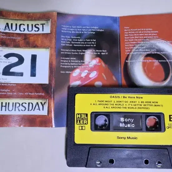 [BUNJANG] Oasis Be Here Now (Opened Cassette Tape) / 오아시스 Be Here Now (개봉 카세트테이프)