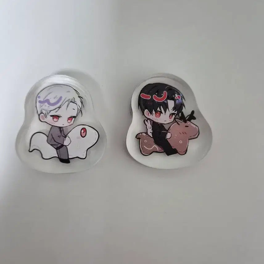 [BUNJANG] GyeDamChulGeun Kim Sol-eum, Lee Ja-heon Acrylic Set / 괴담출근 김솔음 이자헌 아크릴 코롯토 일괄판매