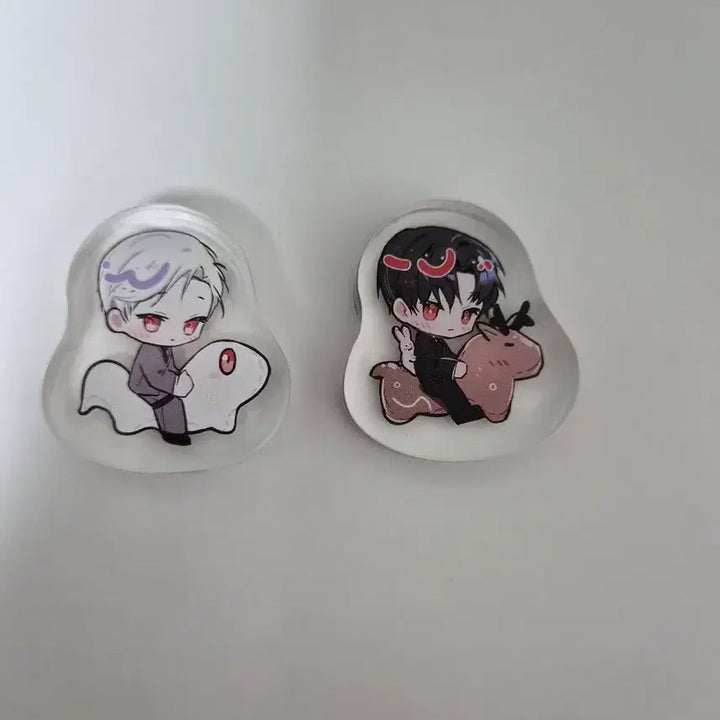 [BUNJANG] GyeDamChulGeun Kim Sol-eum, Lee Ja-heon Acrylic Set / 괴담출근 김솔음 이자헌 아크릴 코롯토 일괄판매