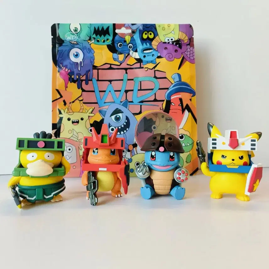 [BUNJANG] Sealed Pokemon Gundam Figure 4-Set / (미개봉) 포켓몬 건담 피규어 4종 세트
