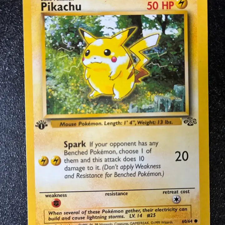 [BUNJANG] Pikachu 1999 First Edition Stamp Card / 초판 스탬프 국내유일매물 피카츄 1999
