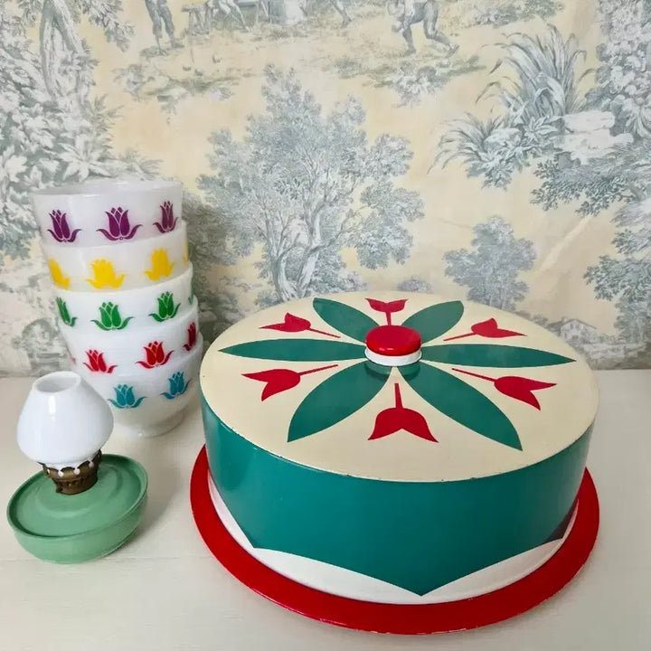 [BUNJANG] Vintage Tin Cake Box / 빈티지 틴케잌통